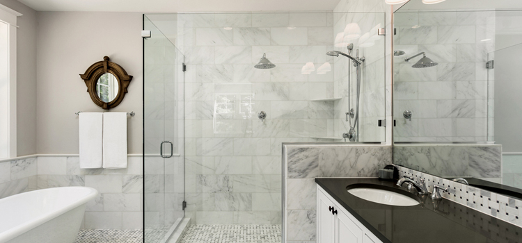 bathroom shower door installation in Laguna Woods